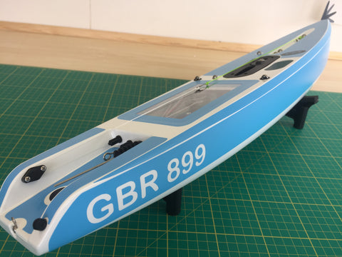 Version 6-7 DF65 Hull & Deck Sticker Set With Sail Number on Hull