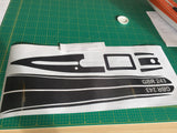 Version 6-7 DF65 Hull & Deck Sticker Set With Sail Number on Hull
